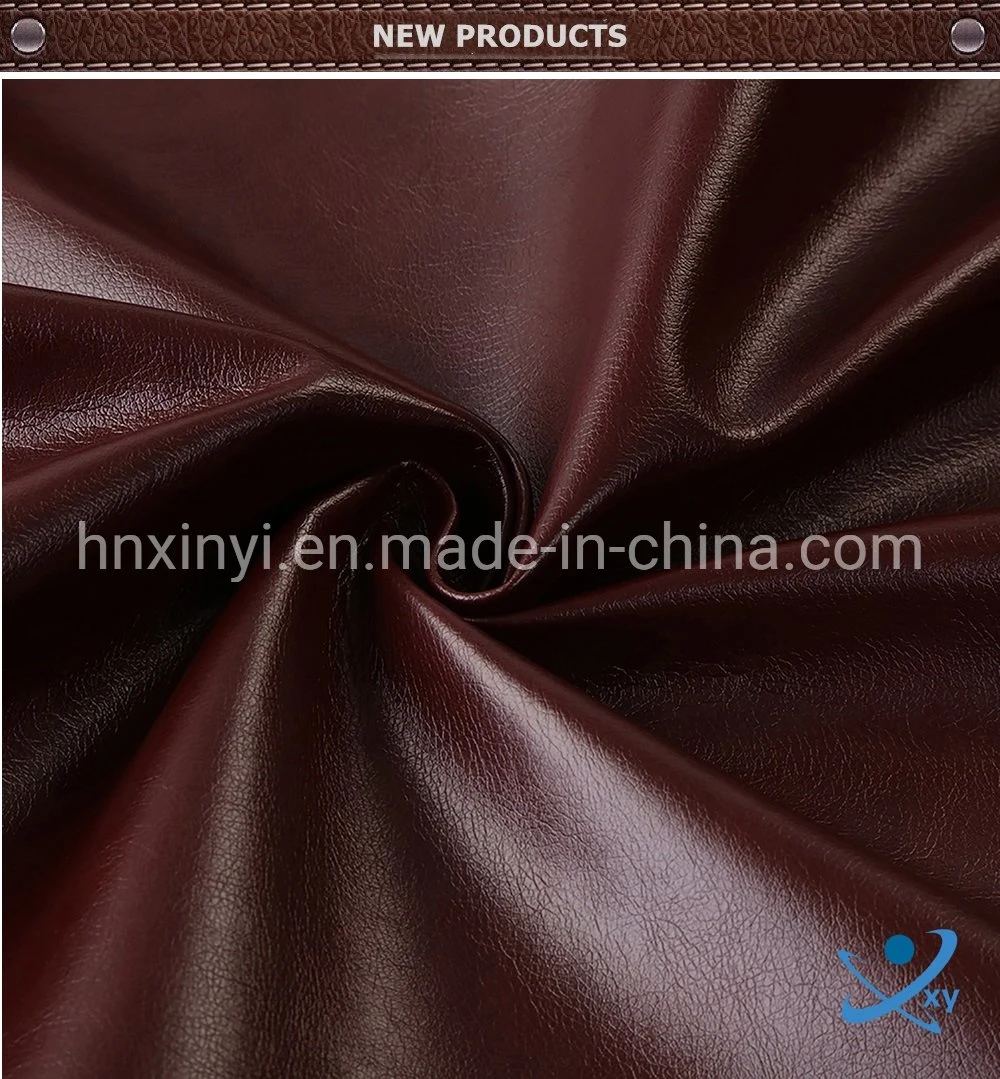 China Supply High Quality PU Artificial Leather for Making Sofa Fabric and Handbag Fabric/Polyester Fabric