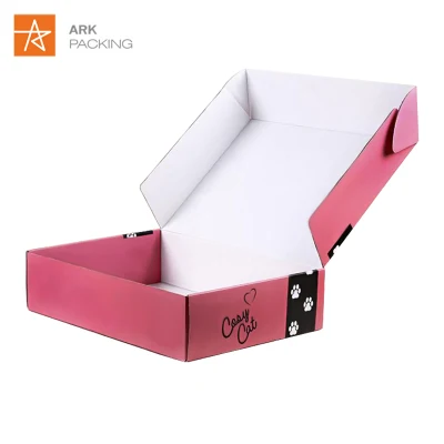 Caja de regalo de ropa de cartón vacío de cartón corrugado plegable para cajas de papel de ropa