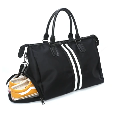 Bolsas de equipaje de viaje de la bolsa de lona Weekender de moda de la mejor calidad con compartimento para zapatos